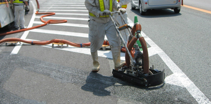 ウォータージェットライン消去工事